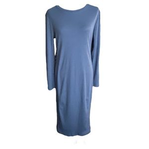 Blue body con plus size dress